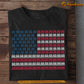 Truck July 14th T-shirt, American Flag Made Of Trucks Tees July 14th Gift For Trucker, American Lovers
