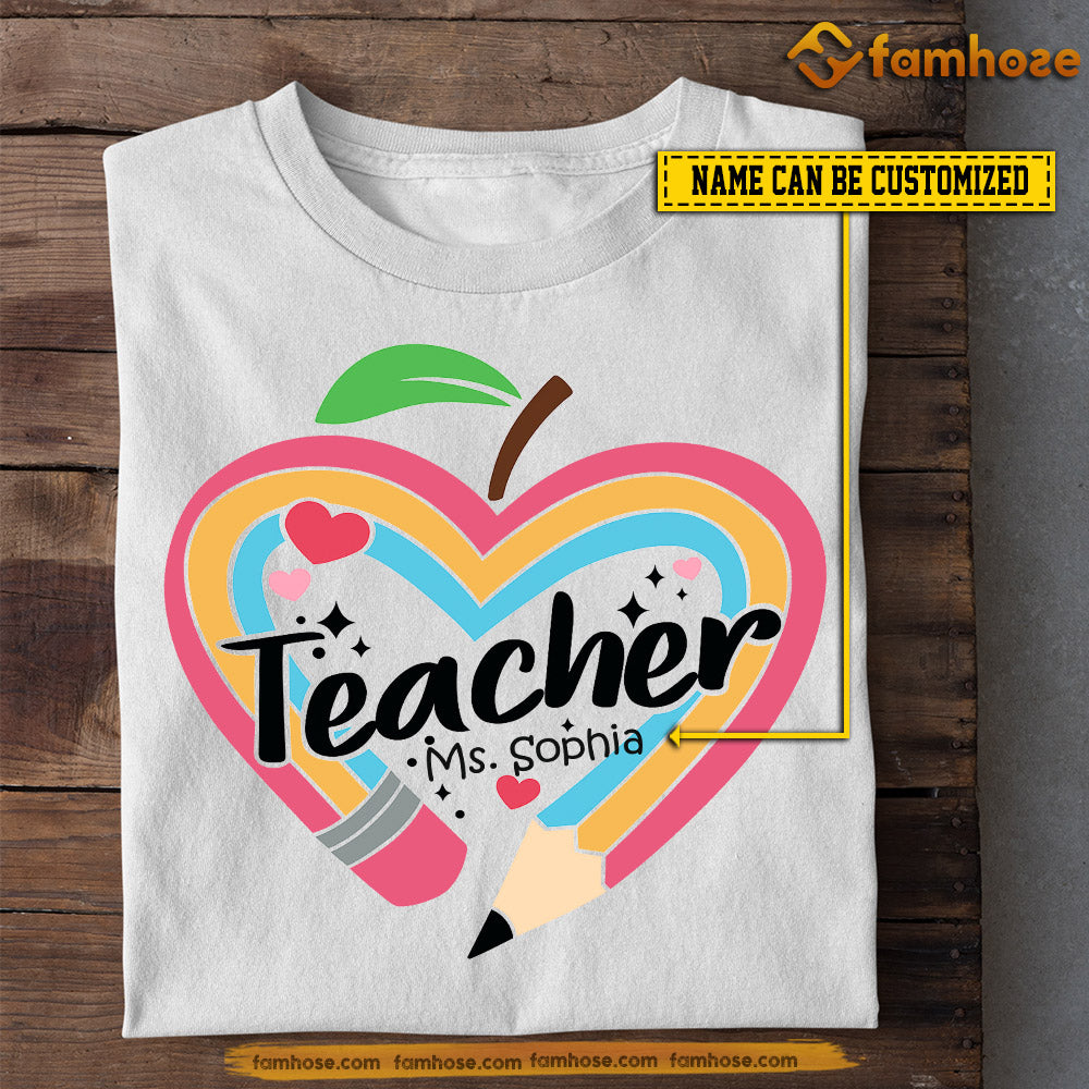Personalized Teacher T-shirt, Teacher Tees Gift For Teacher Lovers