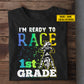 Funny Personalized Back To School Motocross Kid T-shirt, I'm Ready To Race Tees Gift For Dirt Bike Lovers