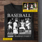 Personalized Baseball T-shirt, Baseball Family Sport Tees Gift For Baseball Lover