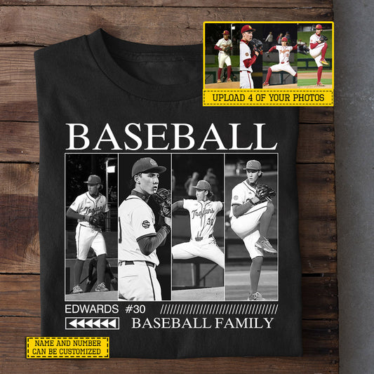 Personalized Baseball T-shirt, Baseball Family Sport Tees Gift For Baseball Lover