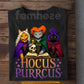 Halloween Cat Witch T-shirt, Hocus Purrcus Cat Tees Spooky Season Gift For Cat Lover
