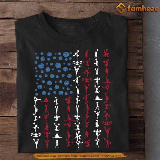 July 4th Cheerleading T-shirt Independence Day Gift For Cheerleading Lovers, Cheerleaders