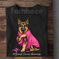 German Shepherd Dog Breast Cancer Awareness T-shirt, Pink Ribbon Tees Gift For Dog Lovers