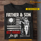 Personalized Golf Dad Son T-shirt, Father & Son Best Friends For Life Sport Tees Father's Day Gift For Golf Lovers