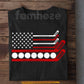 July 4th Hockey USA Flag T-shirt, Stars Stripes And Slapshots Tees Independence Day Gift For Hockey Lover