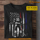 Personalized Hockey Boy July 4th T-shirt, Stars, Stripes & Hockey Pride Sport Tees Gift For Hockey Lovers