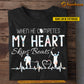 Personalized Hockey Boy T-shirt, When He Competes My Heart Skips Beats Sport Tees Gift For Hockey Lovers