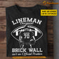 Cool Personalized Football Boy T-shirt, Lineman Sport Tees Gift For Football Lovers