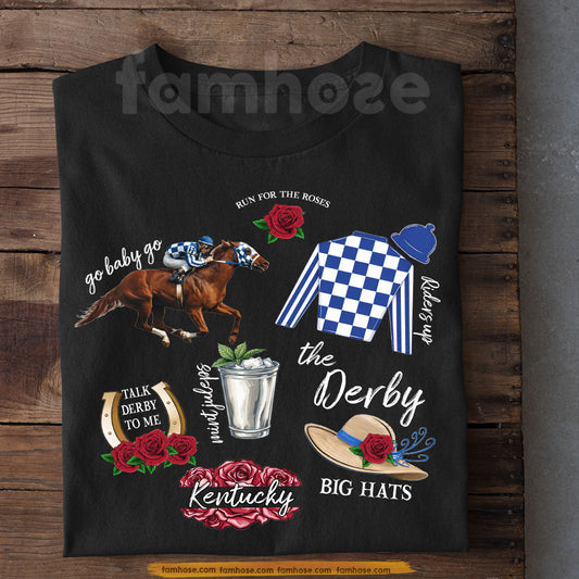 Kentucky Derby Day Secretariat T-shirt, Talk Derby To Me Gift For Horse Racing Lovers Fan Of Kentucky Derby