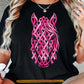 Horse Breast Cancer Awareness T-shirt, Pink Ribbon Horse Head Tees Gift For Horse Lovers