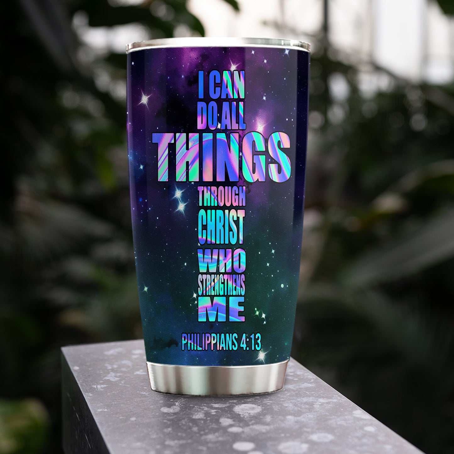 Religious Personalized Tumbler, I Can Do All Things, God Stainless Steel Tumbler, Gift For Christian Lovers