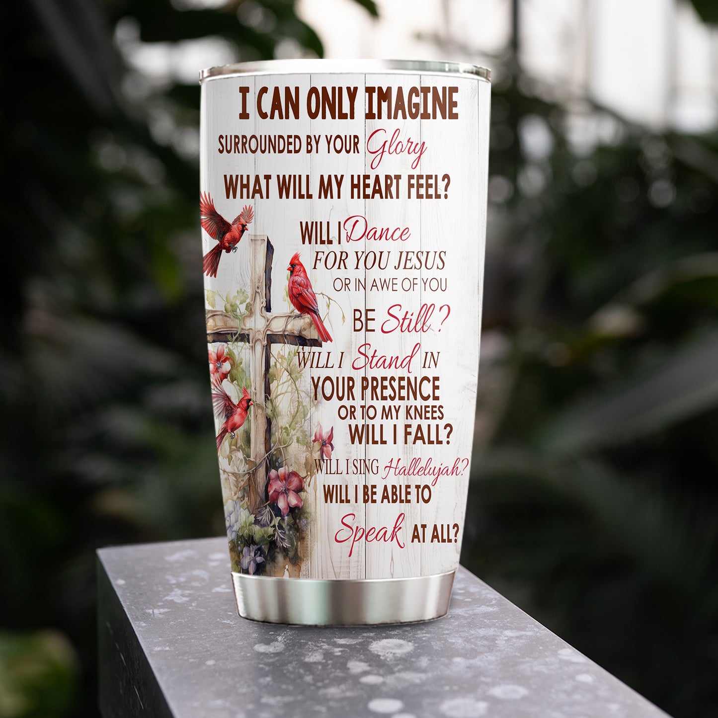 Personalized God Stainless Steel Tumbler, I Can Only Imagine Tumbler Gifts For God Lovers