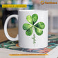 Personalized Lucky Shamrock Mug, Sip With Irish St Patrick's Day Gift For Irish Lovers