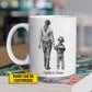 Personalized Firefighter Mom & Son Mug, Firefighter Mom, Best Mother's Day Gift For Firefighter Mom From Boy