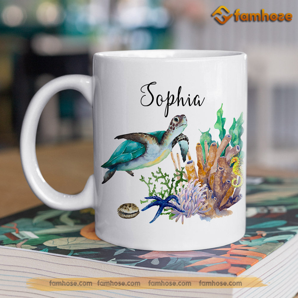 Personalized Turtle Mug, They Whispered To You Can Not Withstand The Storm Mug, Cups Gift For Turtle Lovers, Turtle Owner