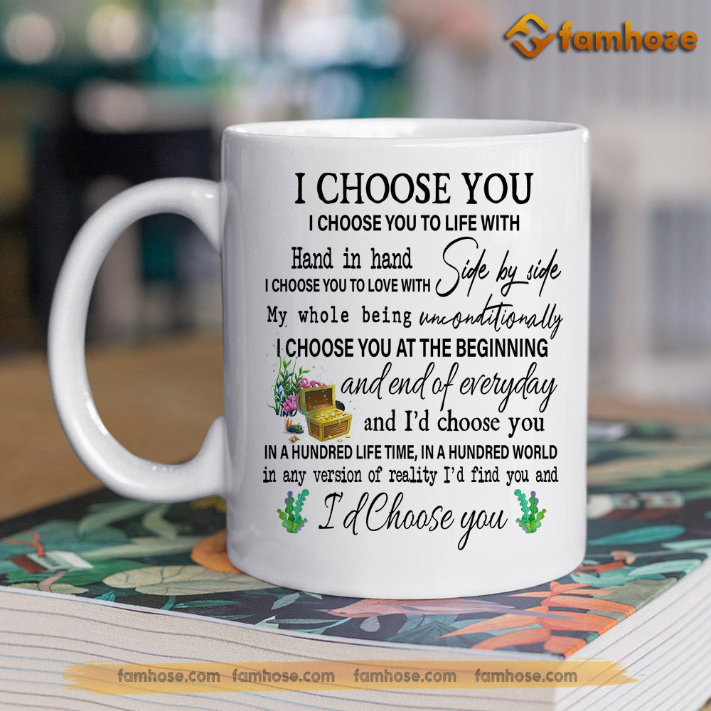 Personalized Turtle Mug, I Choose You To Life With Hand In Hand Mug, Cups Gift For Turtle Lovers, Turtle Owner