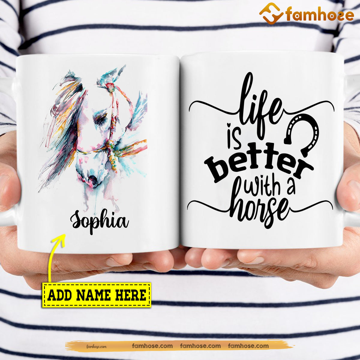 Personalized Horse Mug, Life Is Better With A Horse Mug, Cups Gift For Horse Lovers, Horse Owner