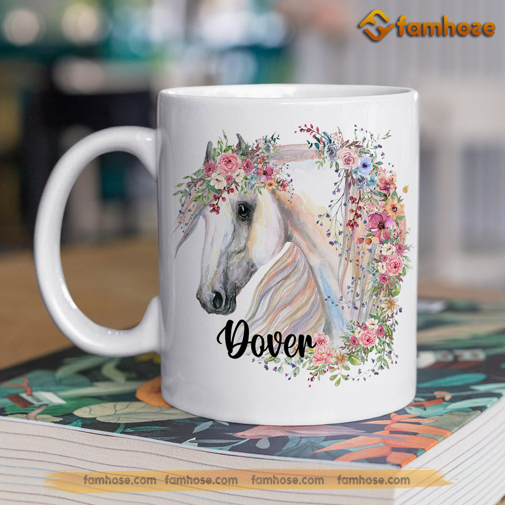 Personalized Horse Mug, I Work Hard So That My Horse Mug, Cups Gift For Horse Lovers, Horse Owner