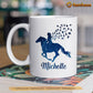 Personalized Horse Mug, Horse Lend Us The Wings We Lack Mug, Cups Gift For Horse Lovers, Horse Owner