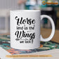 Personalized Horse Mug, Horse Lend Us The Wings We Lack Mug, Cups Gift For Horse Lovers, Horse Owner