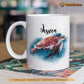 Personalized Turtle Mug, The Smell Of The Ocean Never Gets Old Gift For Turtle Lovers, Turtle Lovers Gift Mug, Cups, Turtle Owner