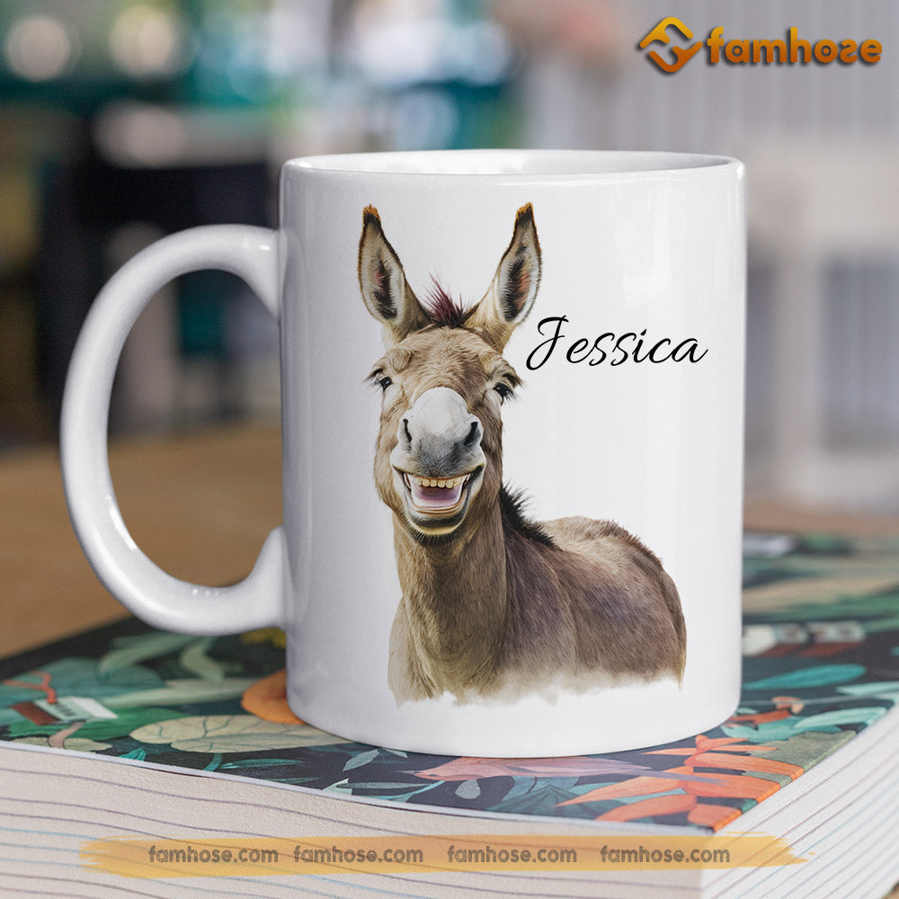 Personalized Donkey Mug, Let Your Smile Change The World Gift For Donkey Lovers, Donkey Lovers Gift Mug, Cups, Donkey Owner