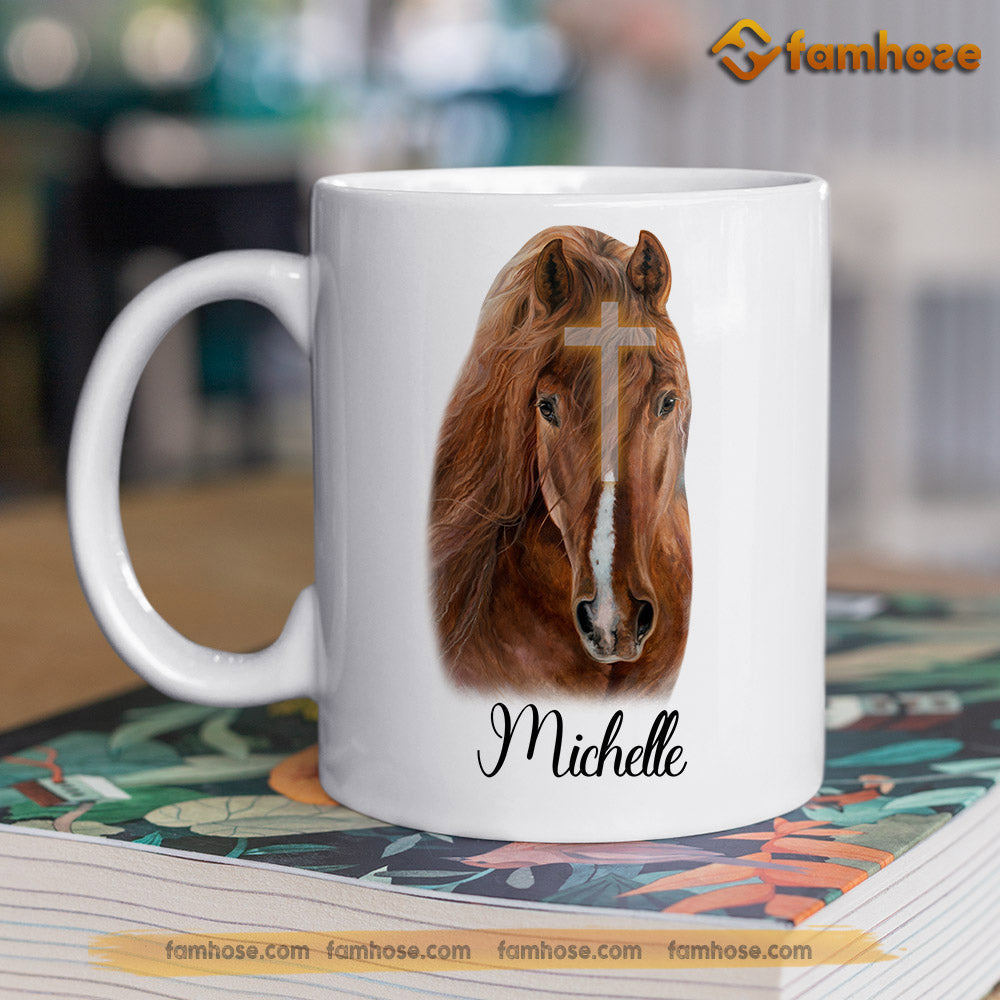 Personalized Horse Mug, God Made The Horse From The Breath Of The Wind Mug, Cups Gift For Horse Lovers, Horse Owner