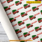 Personalized Christmas Firefighter Wrapping Paper, Holiday Tree Delivery Wrapping Paper Rolls, Xmas Gift Wrap For Firefighter Lover