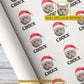 Personalized Christmas Cat Wrapping Paper, Custom Cat In Gray Background Wrapping Paper Rolls, Xmas Gift Wrap For Cat Lover
