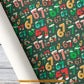 Christmas 67 Meme Wrapping Paper, Six Seven In Dark Green Background Wrapping Paper Rolls Xmas Gift