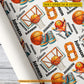 Personalized Basketball Wrapping Paper, High-Energy Basketball Wrapping Paper Rolls, Gift Wrap For Basketball Lover