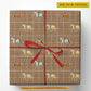 Personalized Horse Riding Wrapping Paper, Elegant Equestrian Wrapping Paper Rolls, Gift Wrap For Horse Girl