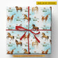 Personalized Birthday Horse Wrapping Paper, Stallion Birthday Celebration Wrapping Paper Rolls, Gift Wrap For Horse Lover