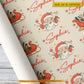 Funny Personalized Christmas Hair Stylist Wrapping Paper, Jolly Barber Wrapping Paper Rolls Xmas Gift