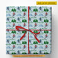 Personalized Skiing Wrapping Paper, Alpine Skiing Wrapping Paper Rolls, Gift Wrap For Skiing Lover