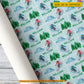 Personalized Skiing Wrapping Paper, Alpine Skiing Wrapping Paper Rolls, Gift Wrap For Skiing Lover