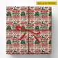Vintage Personalized Christmas Postal Stamps Wrapping Paper, Santa Approved North Pole Special Delivery Wrapping Paper Rolls, Xmas Gift Wrap