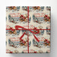 Christmas Cowboy Wrapping Paper, Giddy Up Rudolph Wrapping Paper Rolls, Xmas Gift Wrap For Cowboys
