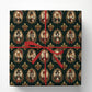Christmas Victorian Woodland Animal Wrapping Paper, Animal Portraits In Gold Frames Wrapping Paper Rolls, Xmas Gift Wrap
