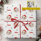 Personalized Christmas Cat Wrapping Paper, Santa Paws Starring Your Cat Wrapping Paper Rolls, Xmas Gift Wrap For Cat Lover
