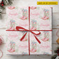 Personalized Cowgirl Boots Wrapping Paper, Pink Boots And Roses Western Wrapping Paper Rolls, Gift Wrap For Cowgirls