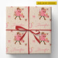 Personalized Christmas Cowgirl Wrapping Paper, Pink Cowgirl With Presents Wrapping Paper Rolls, Xmas Gift Wrap For Cowgirls
