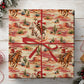 Vintage Christmas Western Cowboy Wrapping Paper, Cowboy Santa On Horseback Wrapping Paper Rolls, Xmas Gift Wrap For Cowboys