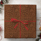 Western Tooled Leather Wrapping Paper, Brown Floral Embossed Leather Pattern Wrapping Paper Rolls, Gift Wrap For Cowboys & Cowgirls