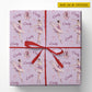 Personalized Ballerina Wrapping Paper, Pink Ballet Dancer And Pointe Shoes Wrapping Paper Rolls, Gift Wrap For Ballet Lover