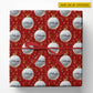 Personalized Christmas Golf Wrapping Paper, Golf Ball Ornament Wrapping Paper Rolls, Xmas Gift Wrap For Golf Lover