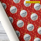 Personalized Christmas Golf Wrapping Paper, Golf Ball Ornament Wrapping Paper Rolls, Xmas Gift Wrap For Golf Lover