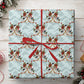 Christmas Hockey Wrapping Paper, Ice Hockey Sticks And Pucks Wrapping Paper Rolls, Xmas Gift Wrap For Hockey Lover