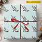 Personalized Christmas Hockey Wrapping Paper, A Slapshot Of Christmas Cheer Wrapping Paper Rolls, Xmas Gift Wrap For Hockey Lover